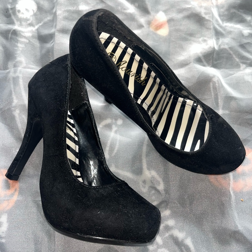 Black Suede Heels
